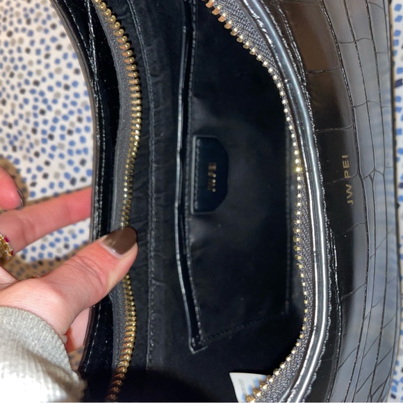 JW PEI Bags Jw Pei Womens Ruby Shoulder Bag Black Croc Poshmark